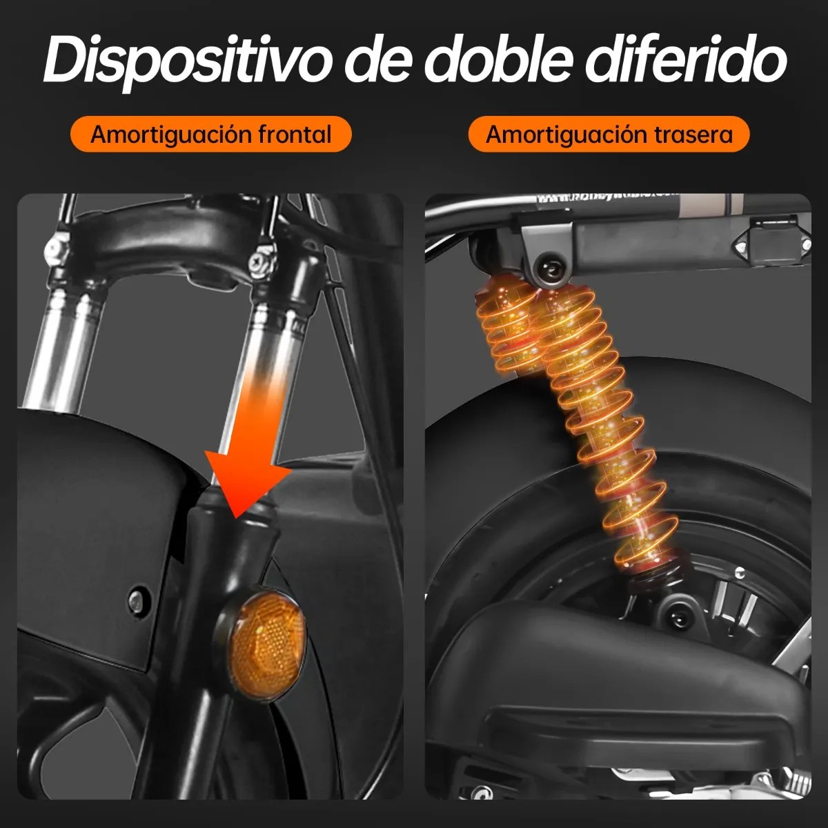 Bicicleta Eléctrica U1s 650w 31km/h 65km Moto Honey Whale