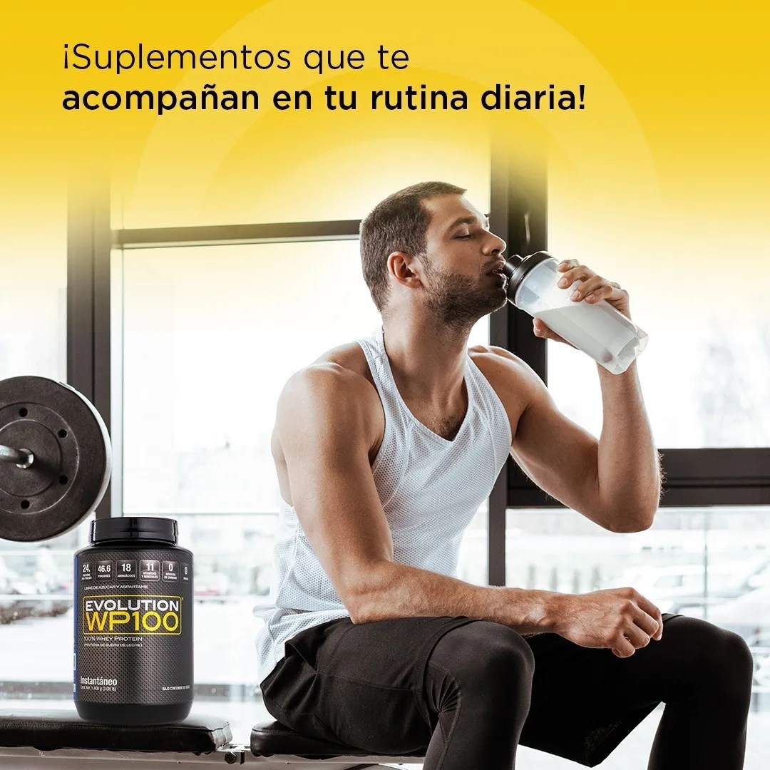 Evolution Wp100 Proteína de Suero de Leche, 0 Carbs Y 0 Grasas, Bote Natural De 1400g