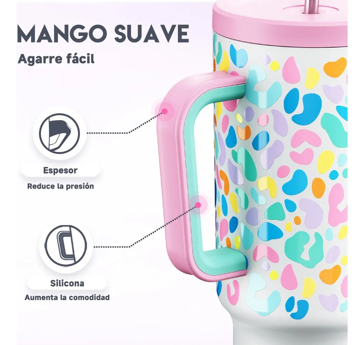 Meoky Vaso Térmico De Acero Inoxidable Con Calor/frí 40oz