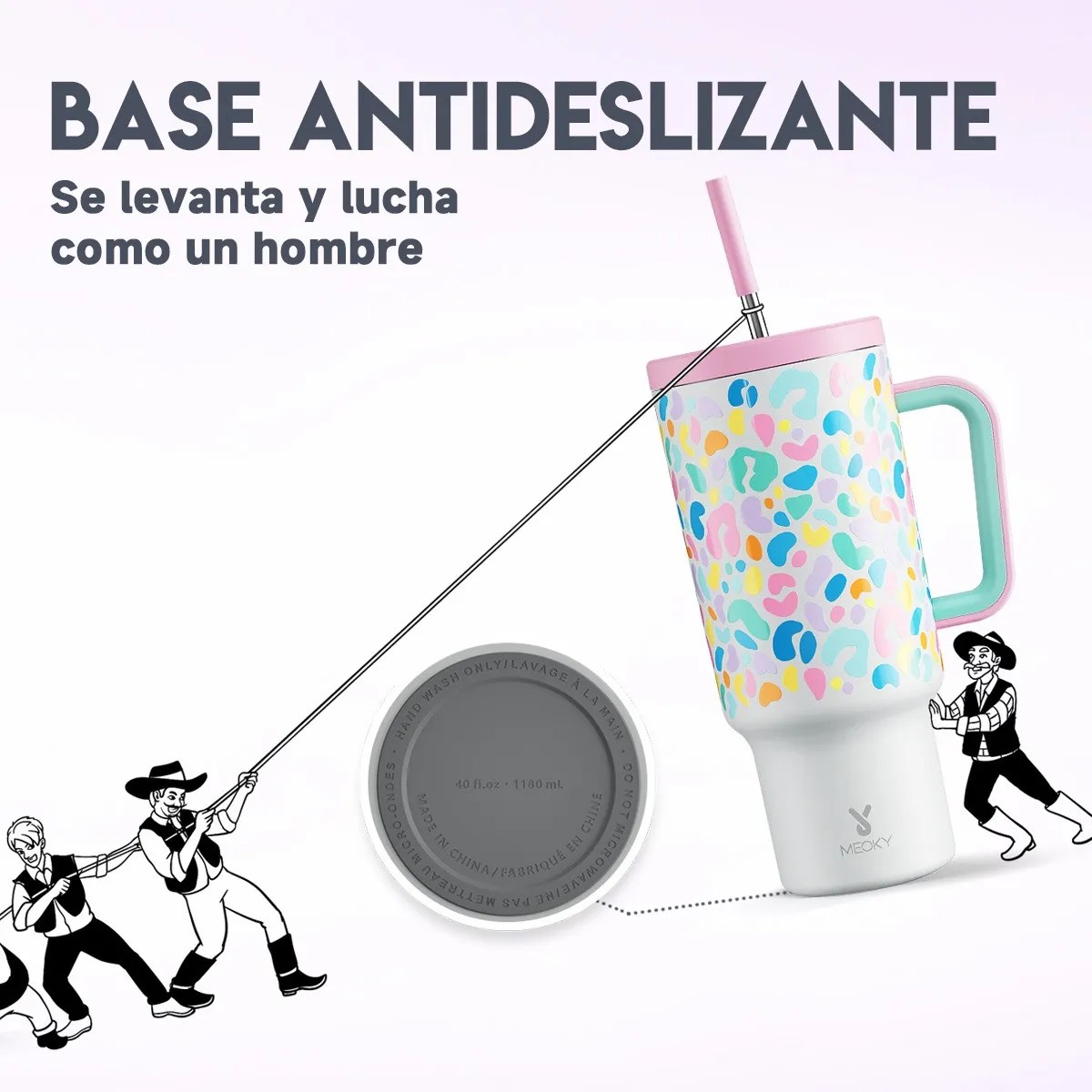 Meoky Vaso Térmico De Acero Inoxidable Con Calor/frí 40oz