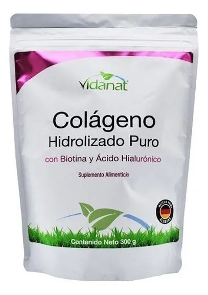 Colageno Hidrolizado Puro, Biotina, Acido Hialurónico 300 Gr Sin Sabor