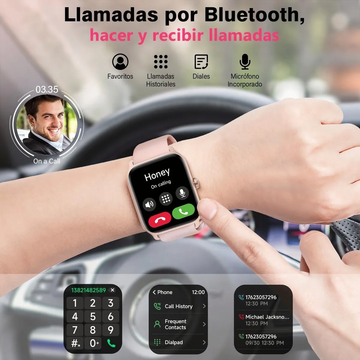 Smartwatch 1.8» Reloj Inteligente Bluetooth Llamada Alexa