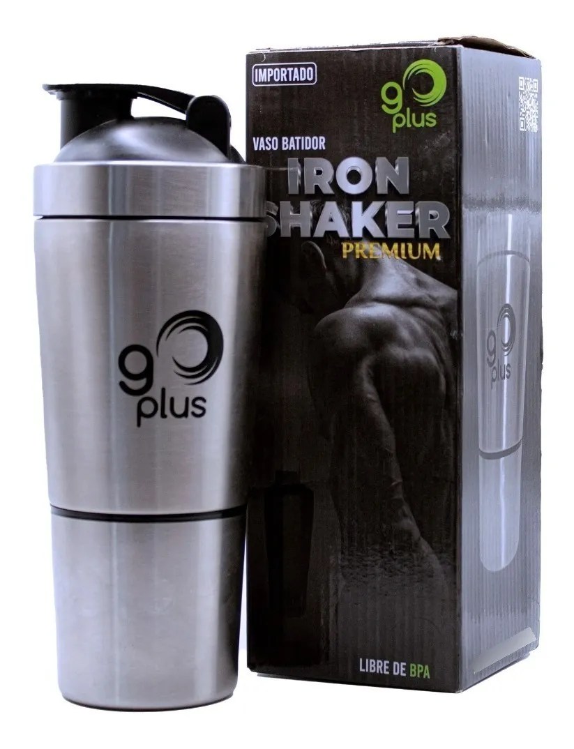 Vaso Mezclador De Proteína Iron Shaker Premium Go Plus 750ml