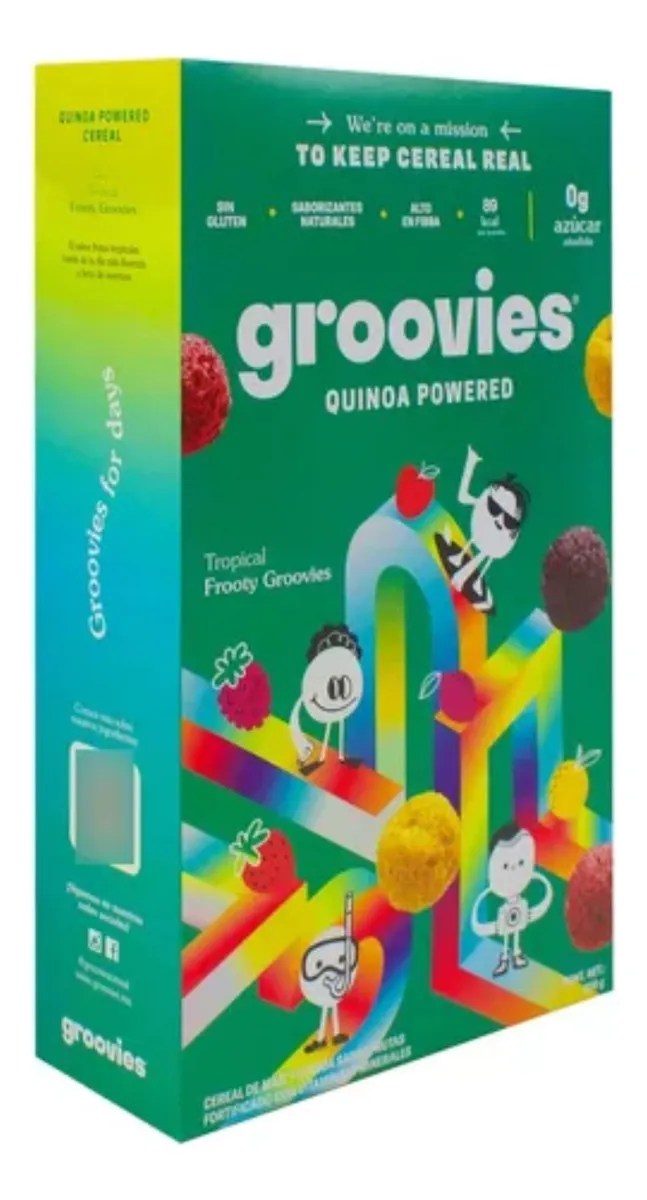 Cereal Saludable Groovies Quinoa Sin Gluten Frooty 250g 4pzs