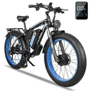 Bicicleta Eléctrica De Montaña Doble Motor Honey Whale Bk08 – Azul Bicicleta Eléctrica De Montaña Doble Motor Honey Whale Bk08 – Azul