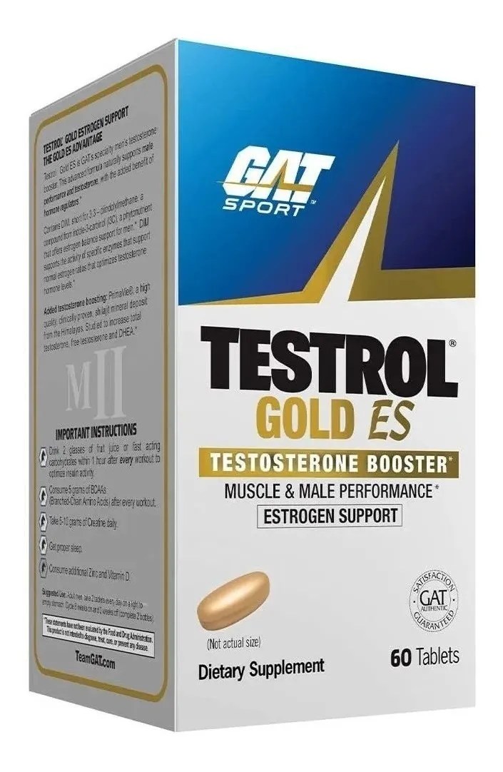Testrol Gold Es 60 Tabletas 90gr Testosterone Booster Gat Sport