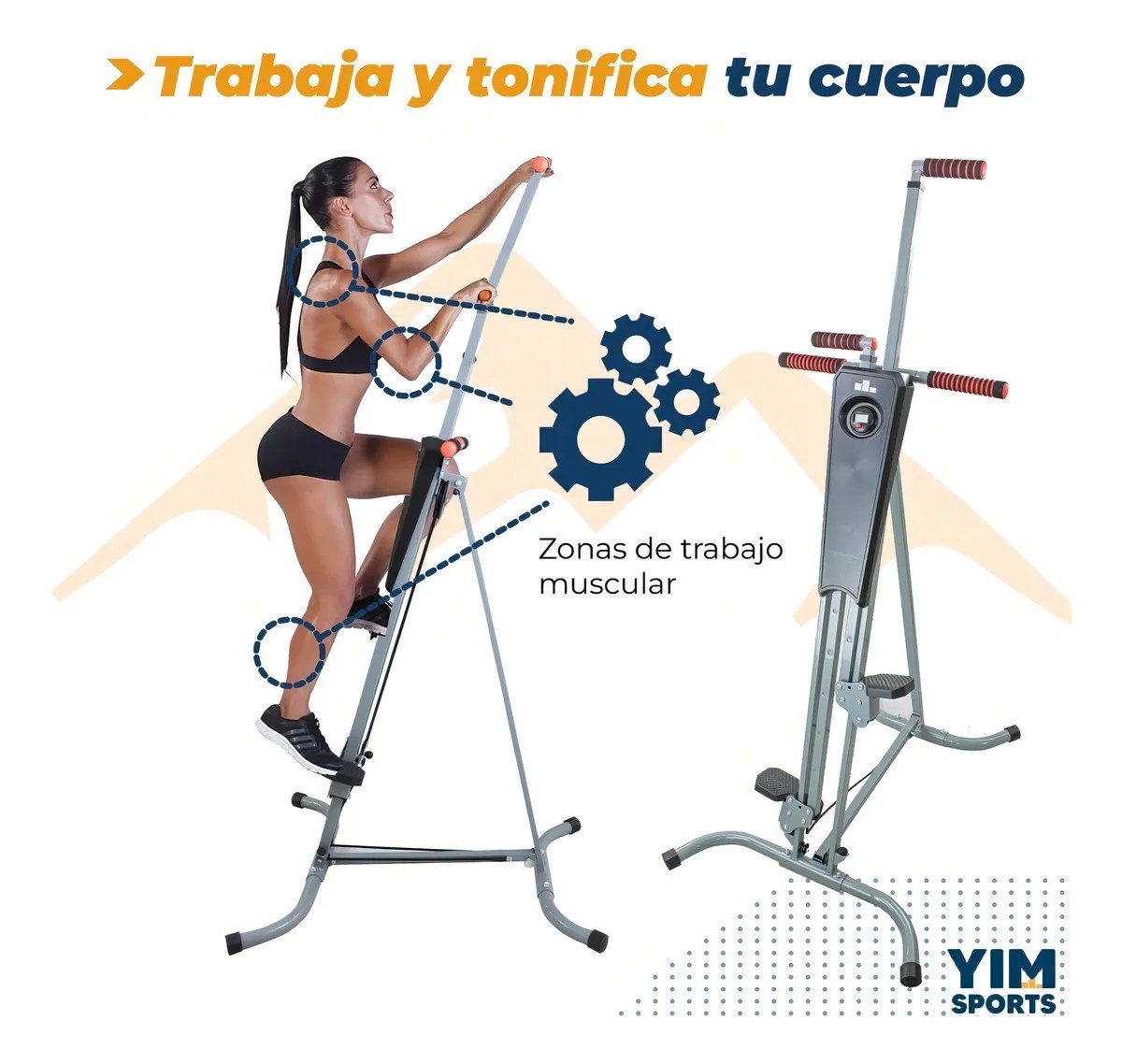 Elíptica Trepadora Escaladora Vertical Plegable Profesional