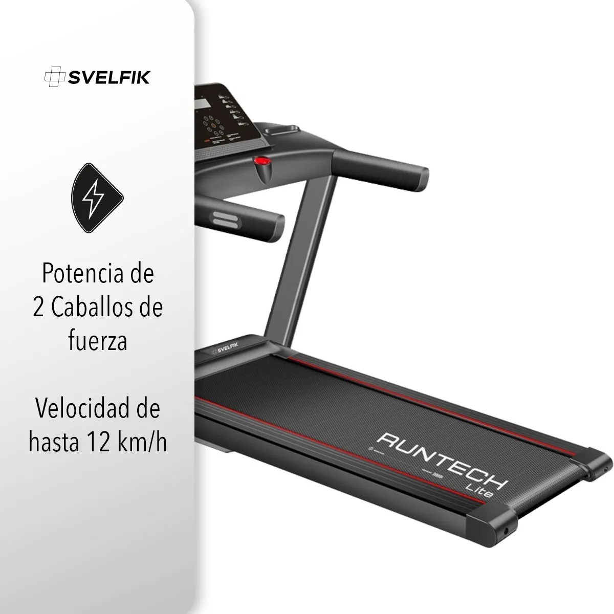 Caminadora eléctrica Svelfik CAMI-10 color negro