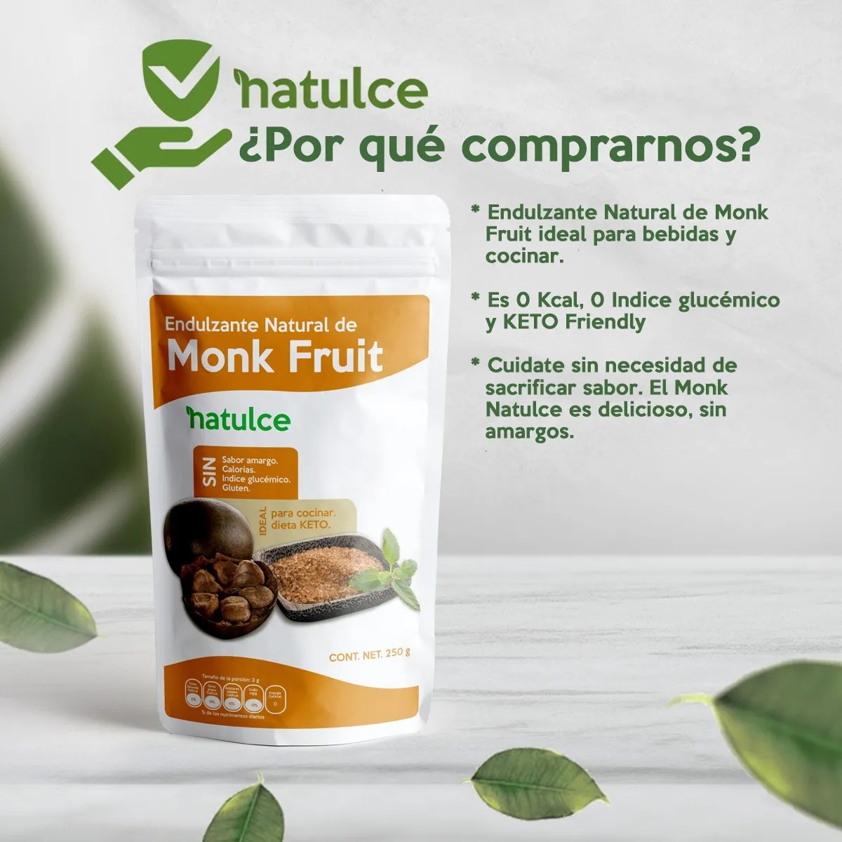 Monk Fruit 5kg Natulce Endulzante Keto Fruto Del Monje 0kcal