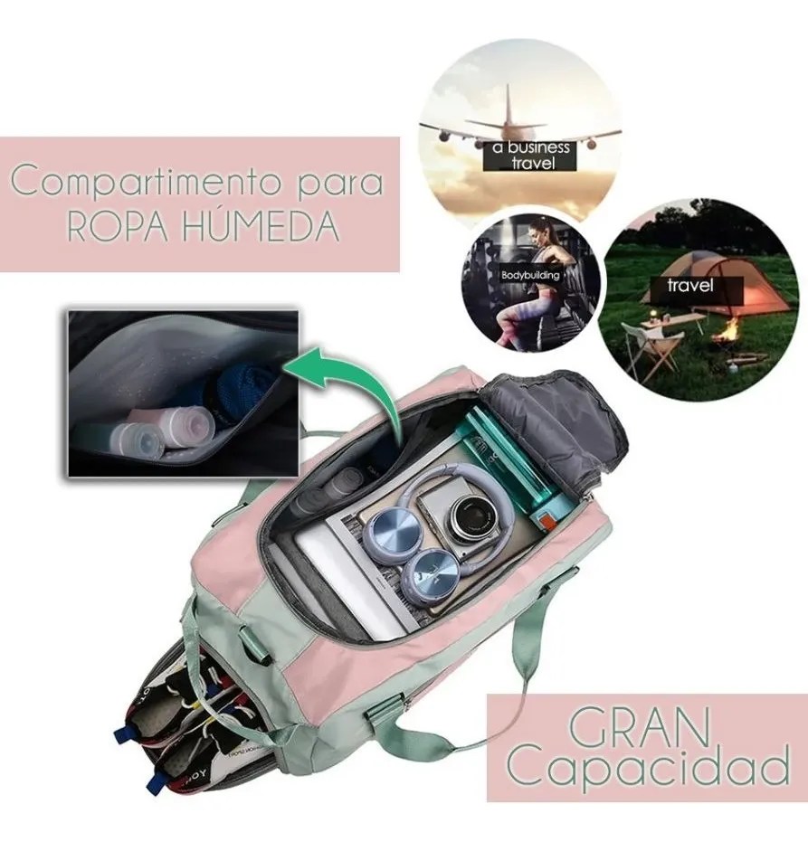 Maleta Deportiva Gym 333 Gyk Color Rosa
