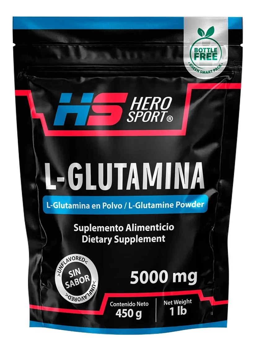 Hero Sport L-glutamina En Polvo 5000mg 450g
