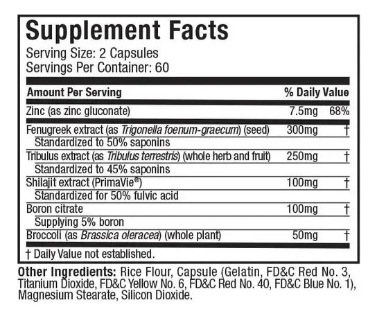 Alpha Test 120 Caps Muscletech Potenciador De Testosterona