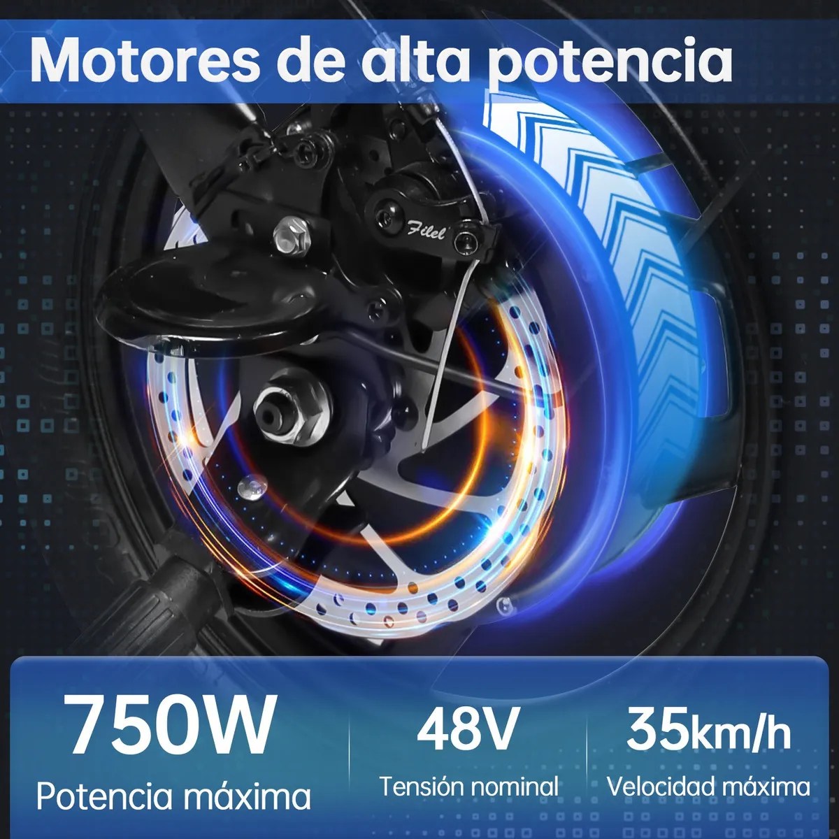 Bicicleta Eléctrica Plegable Honey Whale S6 600w 35km/h S6 NEGRO