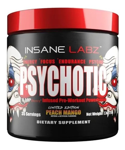 Pre Entreno Psychotic Insane Labz 35 Servs – Peach Mango