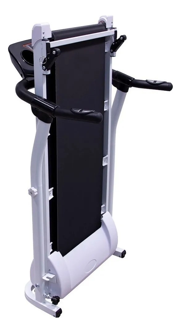 Caminadora Electrica 1.75hp Plegable Centurfit App Gym Color Blanco/Negro