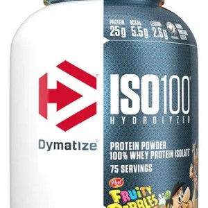 Suplemento En Polvo Dymatize Iso-100 Proteína Sabor Fruity Pebbles En Pote De 2.3kg Suplemento En Polvo Dymatize Iso-100 Proteína Sabor Fruity Pebbles En Pote De 2.3kg
