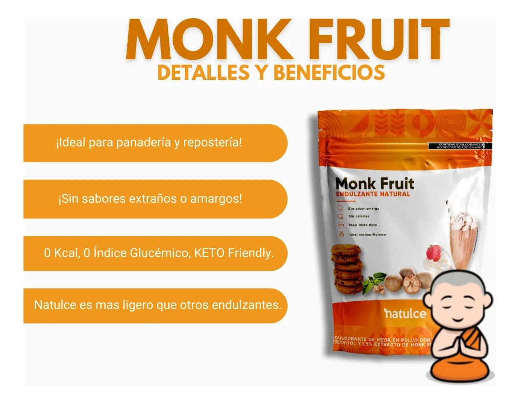 Natulce Monk Fruit endulzante keto fruto del monje 1kg
