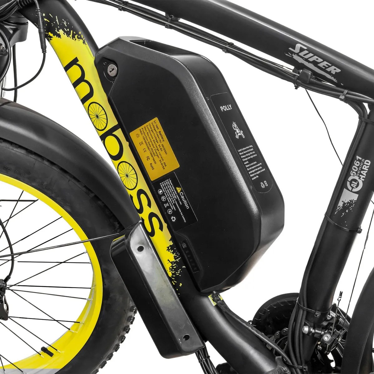 Bicicleta Eléctrica Mtb Fatbike Moboss K800 1000w X 2 26 Color Amarillo
