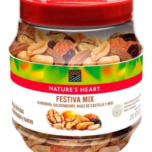 Nueces Y Fruta Deshidratada Nature’s Heart Festiva Mix Vitrolero 450g Nueces Y Fruta Deshidratada Nature’s Heart Festiva Mix Vitrolero 450g