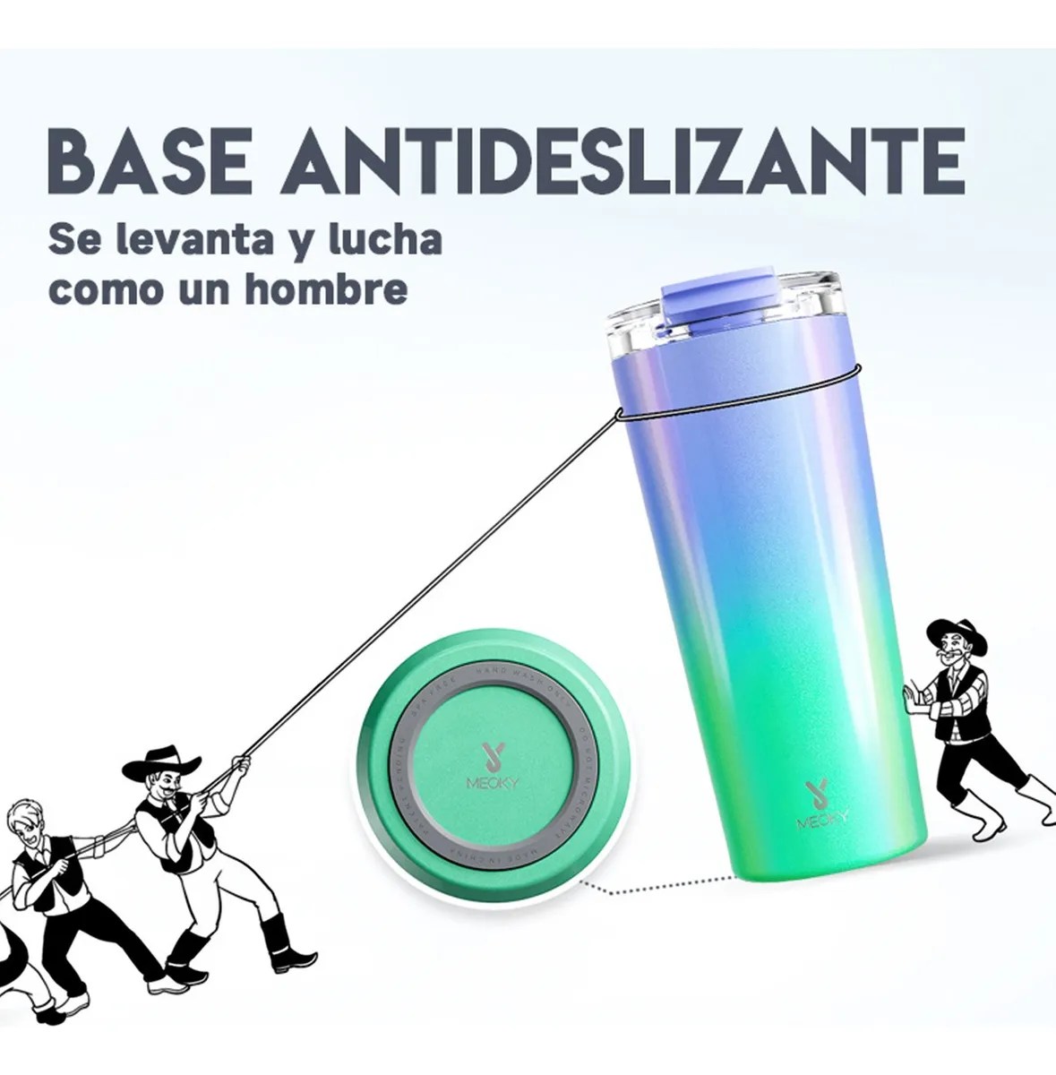 Meoky Vaso Térmico Inoxidable Café De Taza Con Frí 24 Oz