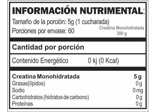 Gat Creatina 300 Gr 60 Servicios