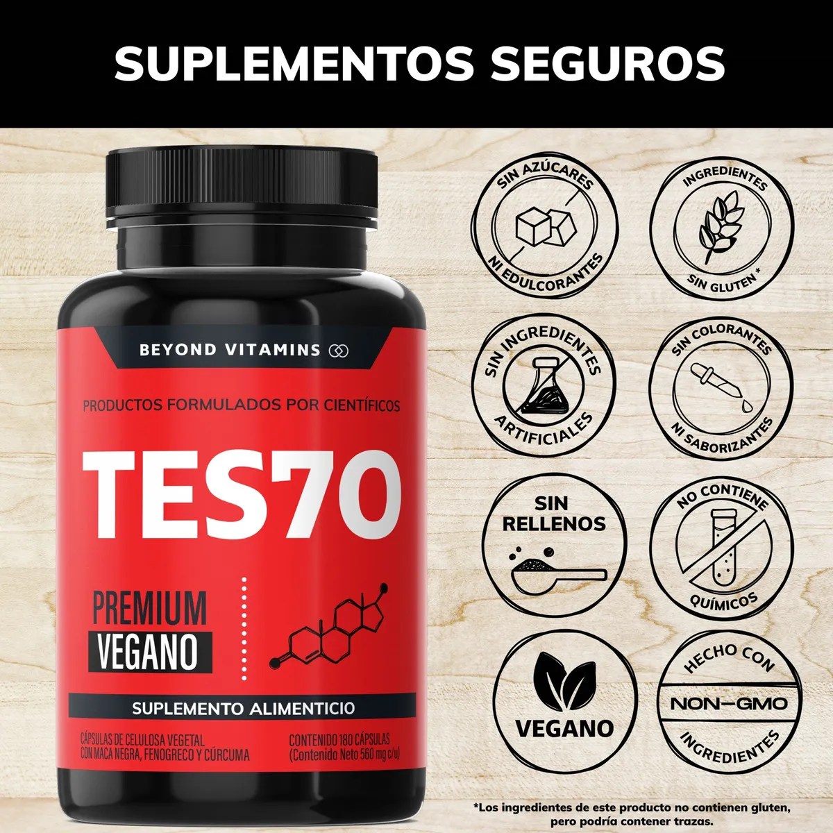 Precursor Natural | Testosterona 180 Cápsulas