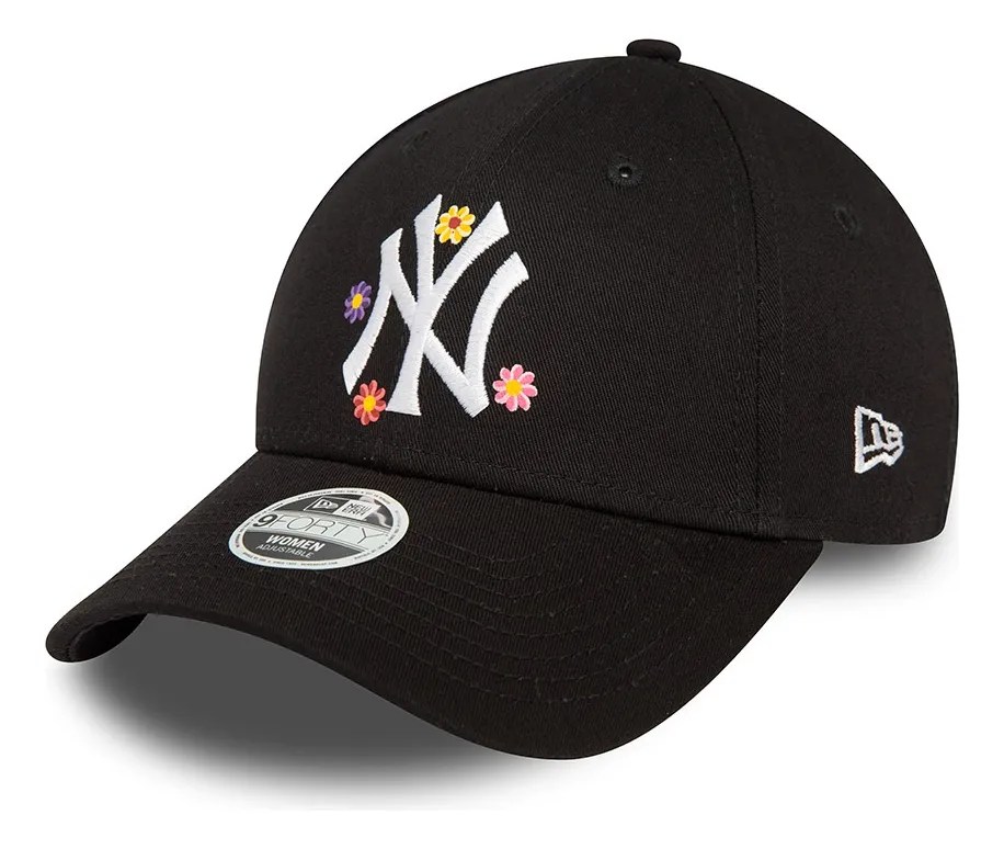 New Era Gorra N Y Yankees Flower 9forty Ajustable Mujer Bl