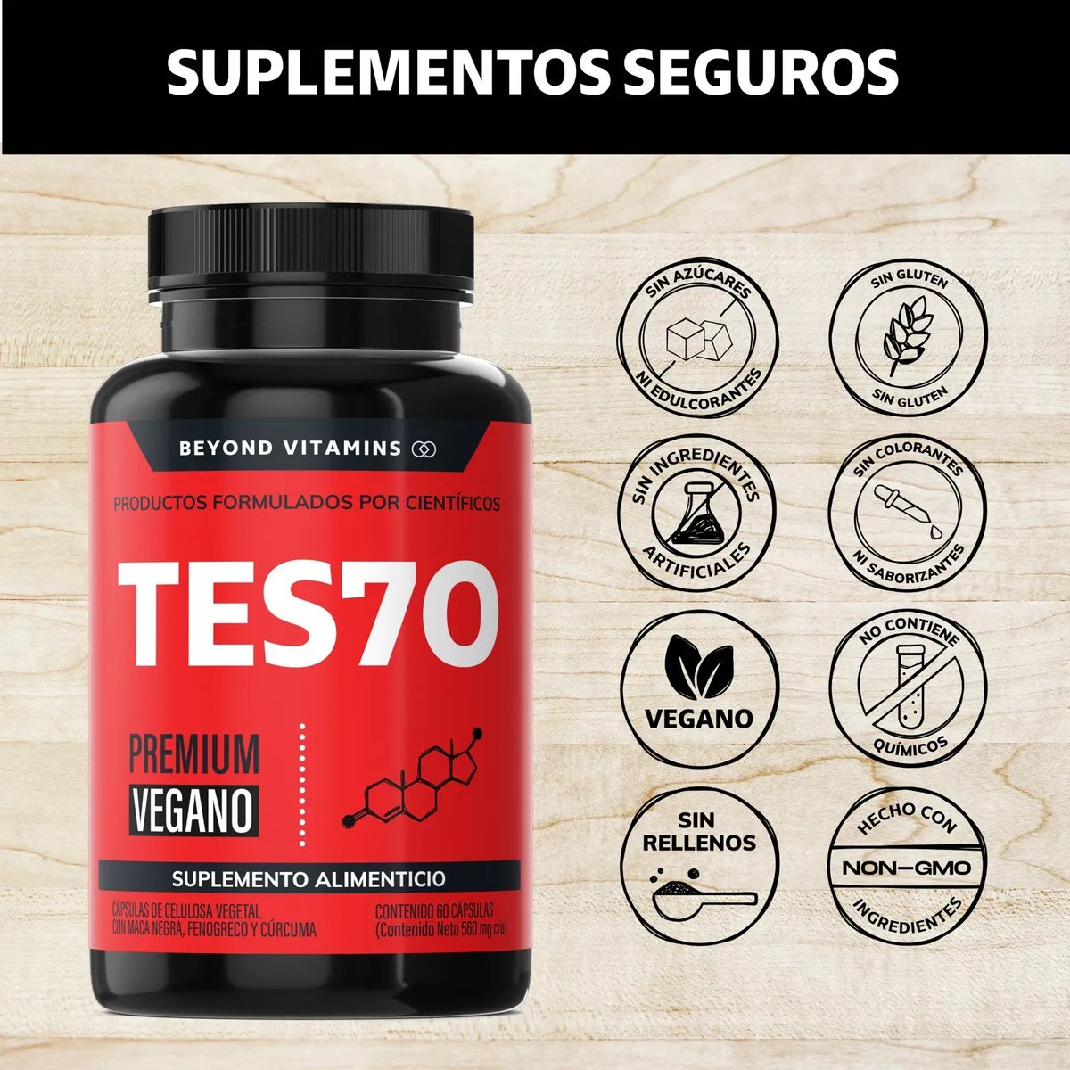 Precursor Natural | Testosterona 60 Cápsulas