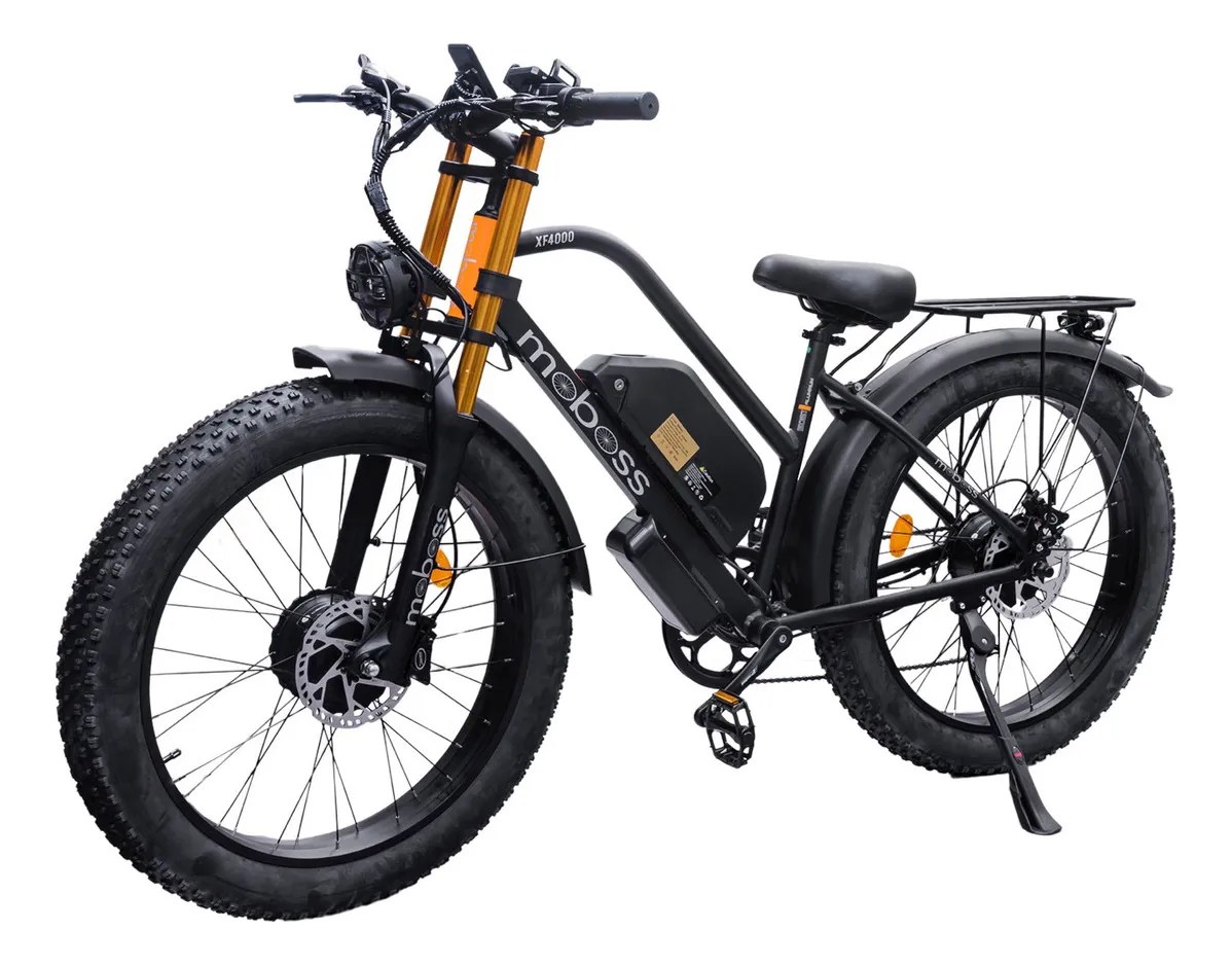 Bicicleta Eléctrica De Montaña Moboss Xf40 Doble Motor 1000w Color Negro