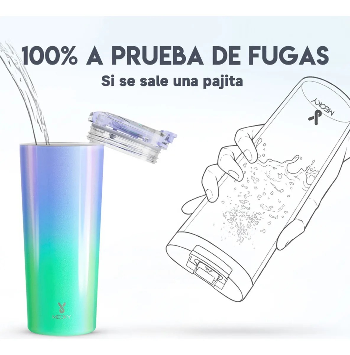 Meoky Vaso Térmico Inoxidable Café De Taza Con Frí 24 Oz