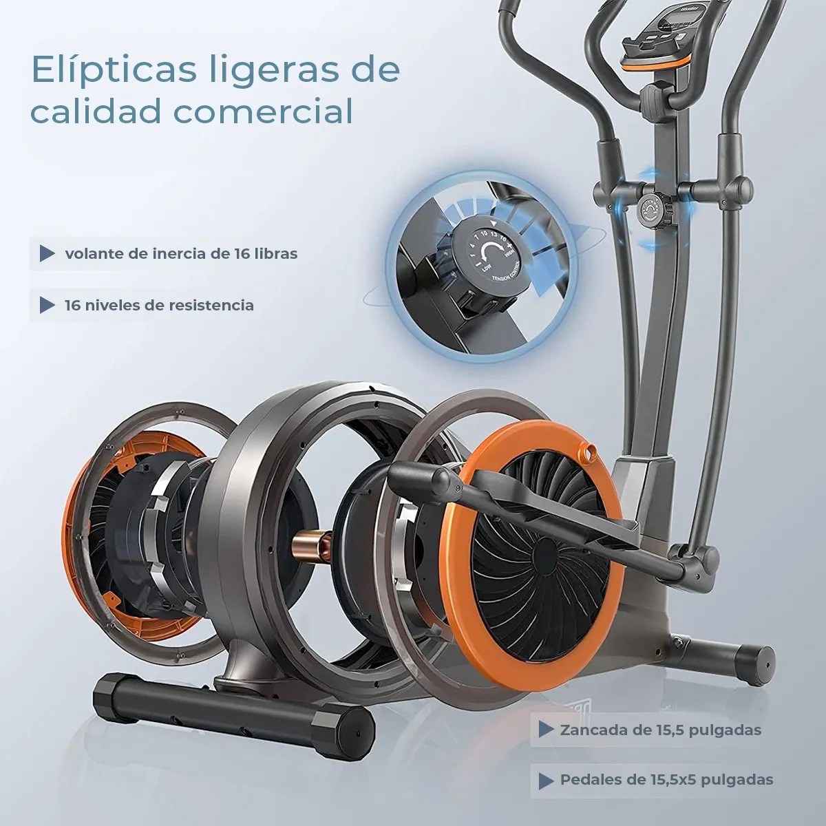 Bicicleta Eliptica Ejercicio Hogar Magnetica 16 Niveles