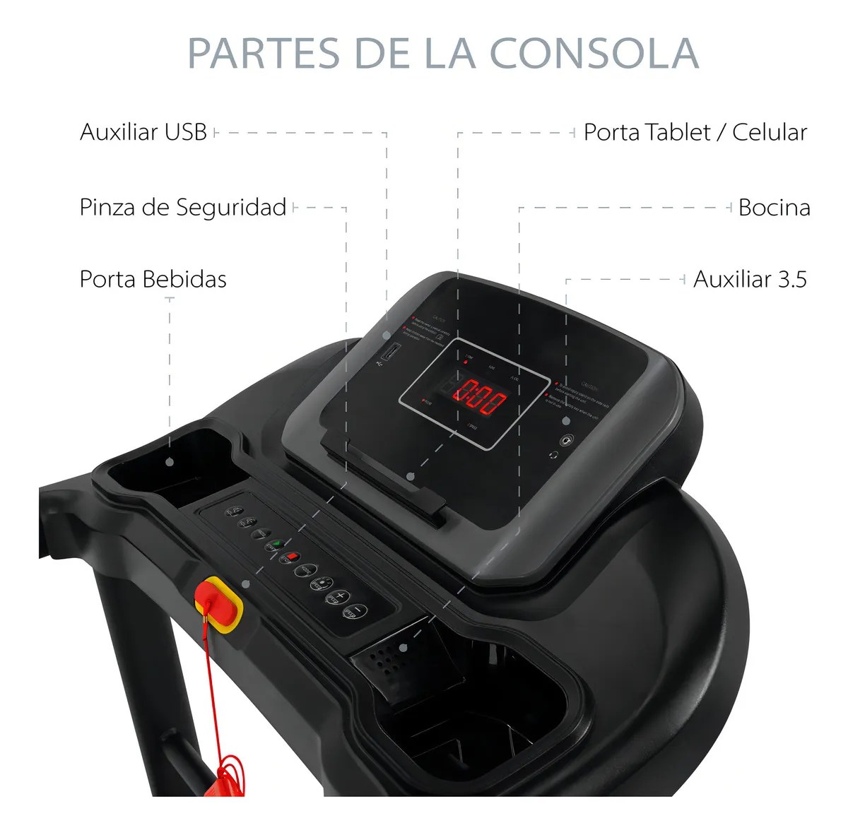 Caminadora eléctrica Altera X80ALT 110V color negro