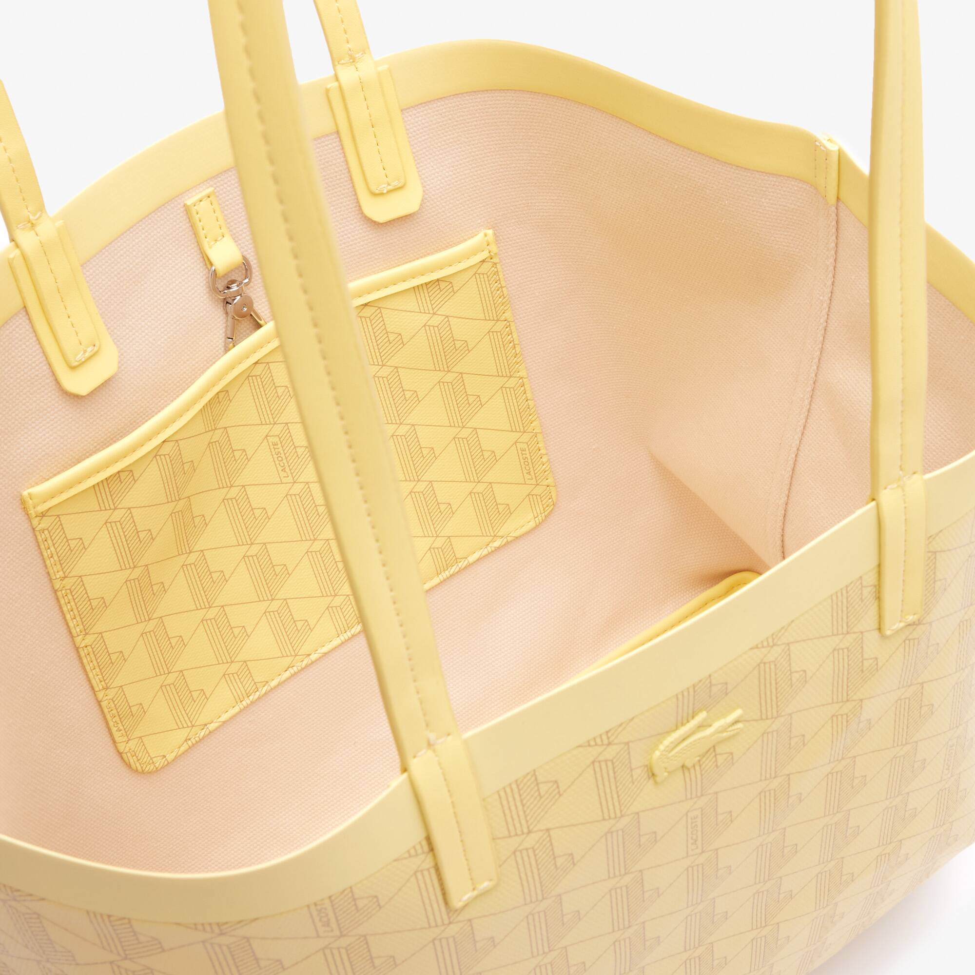 Lacoste Bolso tote Zely mediano de lona recubierta con monograma