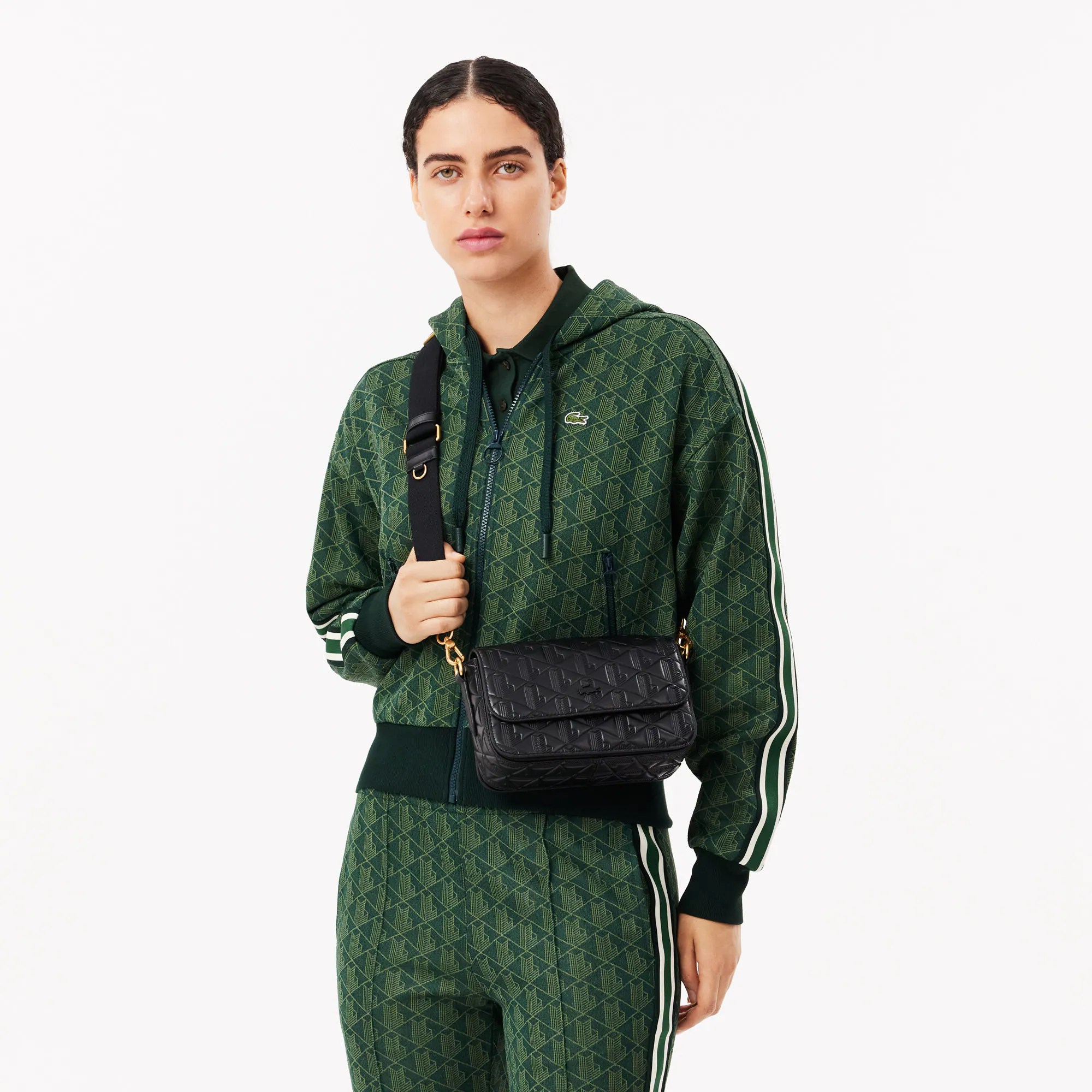 Lacoste Bolso de Mensajero de Piel Maheki para Mujer
