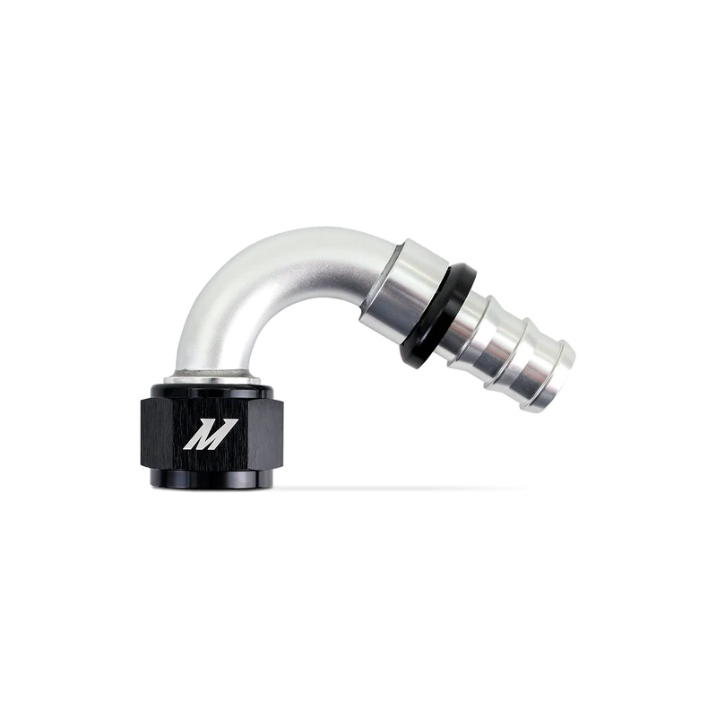 Mishimoto Push-Lock Fitting, 12AN, Black