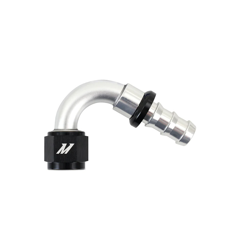 Mishimoto Push-Lock Fitting, 10AN, 180-Degree