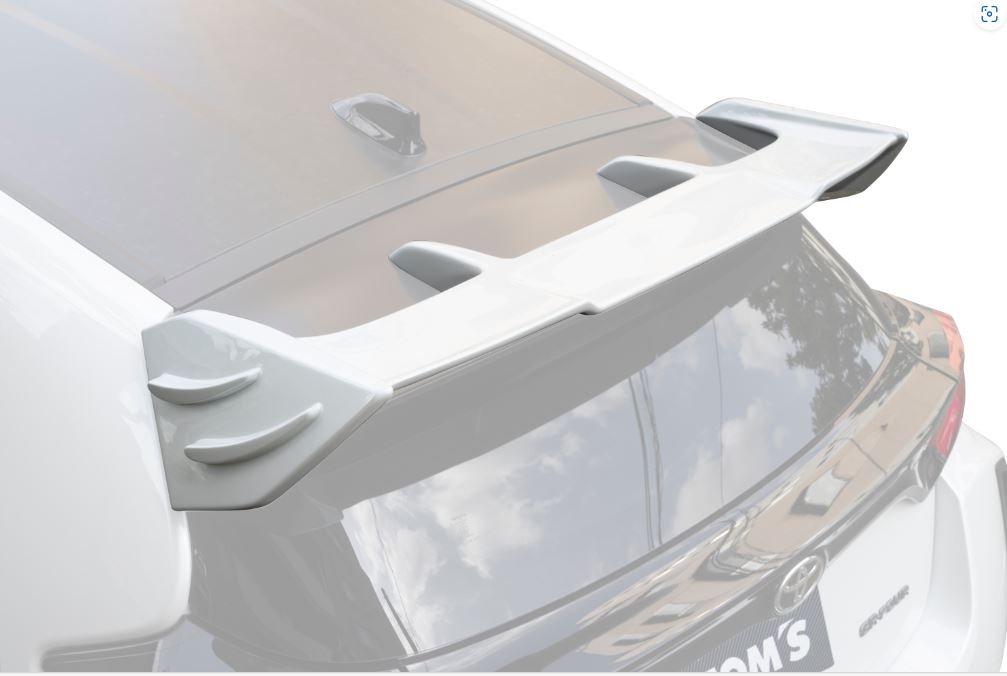 TOMS GR Yaris Rear Roof Wing Black
