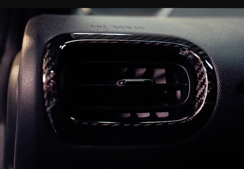 TOMS GR Yaris Carbon Air Conditioner Cover Dry Carbon