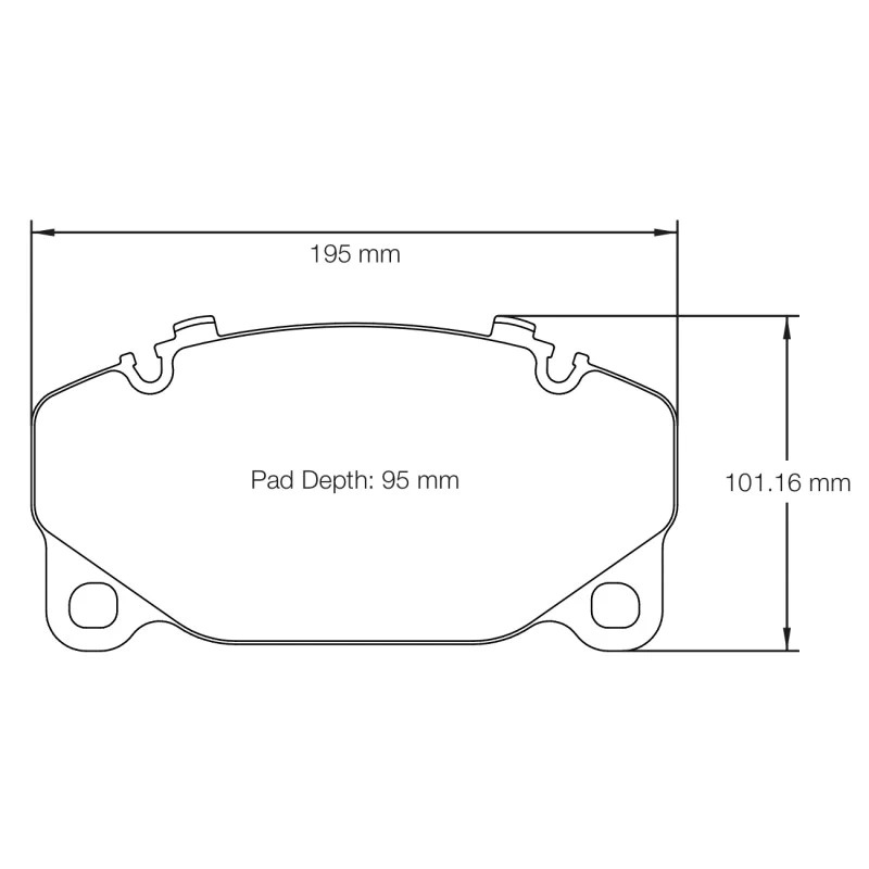 Pagid Racing Brake Pads RSC1 Porsche 992 Turbo Front PCCB