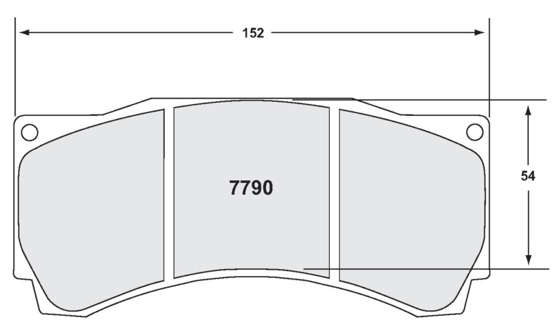 PFC 7790 Race Pad Set – 08 Compound 25 mm