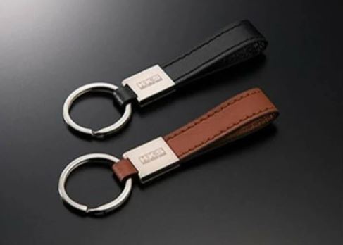 HKS Leather Keyring Camel