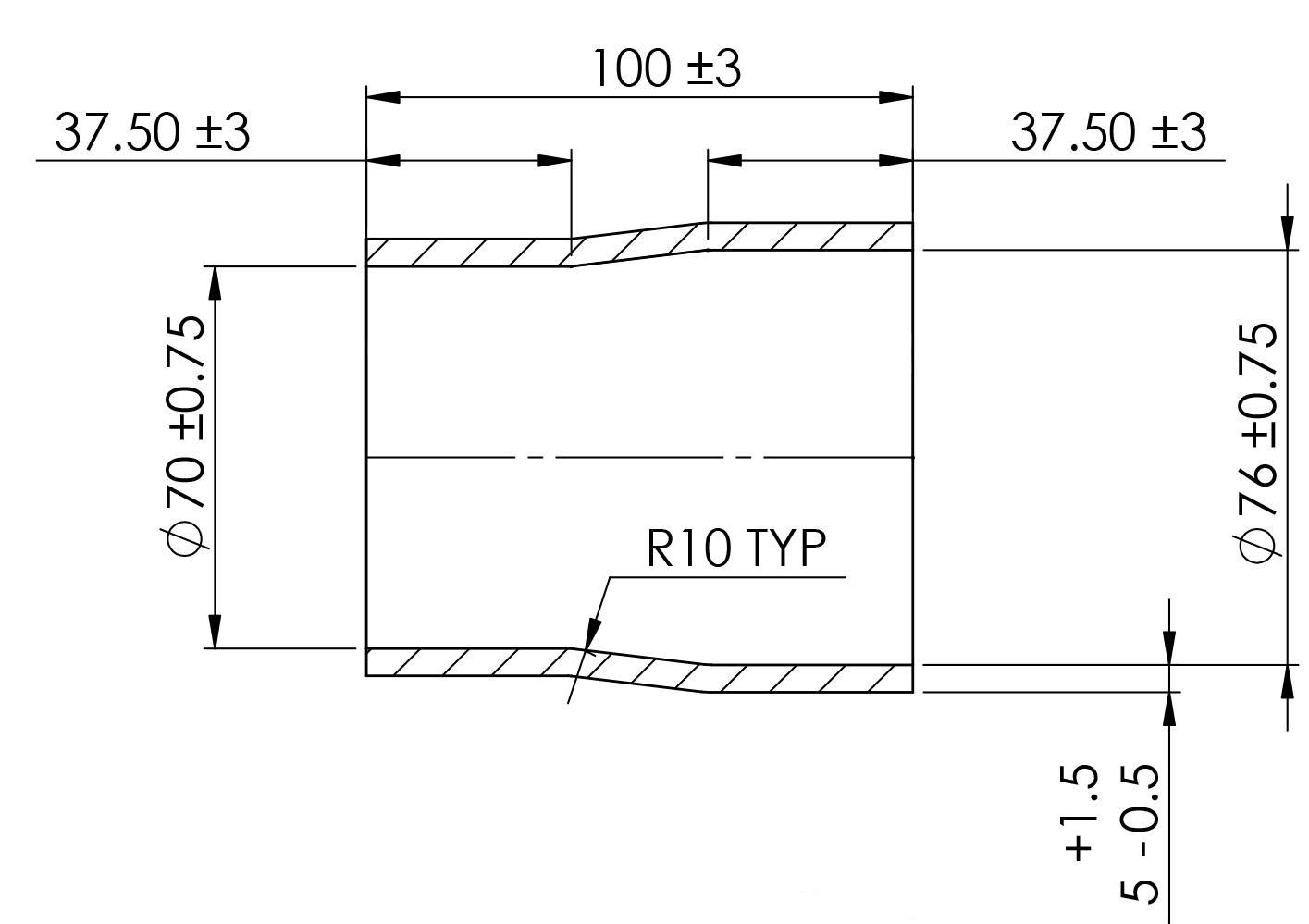 Turbosmart Silicon Hose Reducer 2.75-3.00″ BLACK