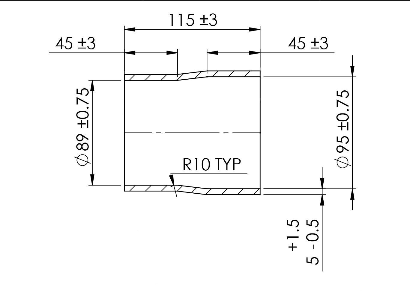 Turbosmart Silicon Hose Reducer 3.50-3.75″ BLACK