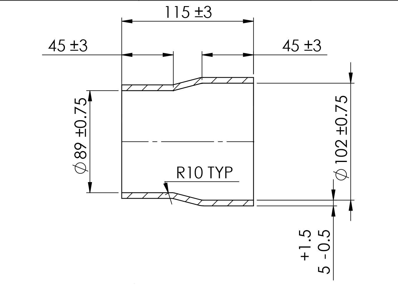 Turbosmart Silicon Hose Reducer 3.50-4.00″ BLACK