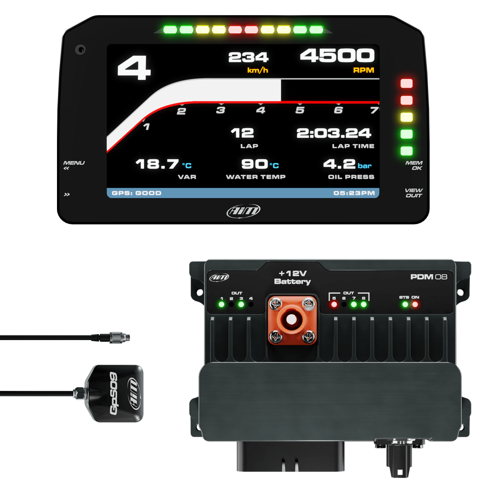 AIM PDM 8 with 6″ screen 2m GPS – Race Icons
