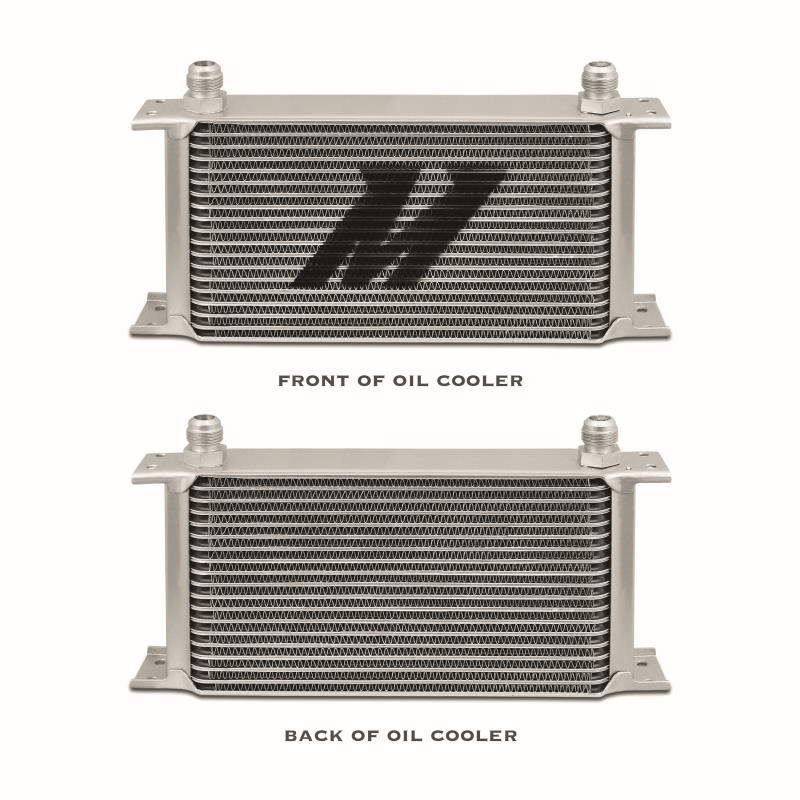 Mishimoto Universal Thermostatic 19 Row Oil Cooler Kit Silv
