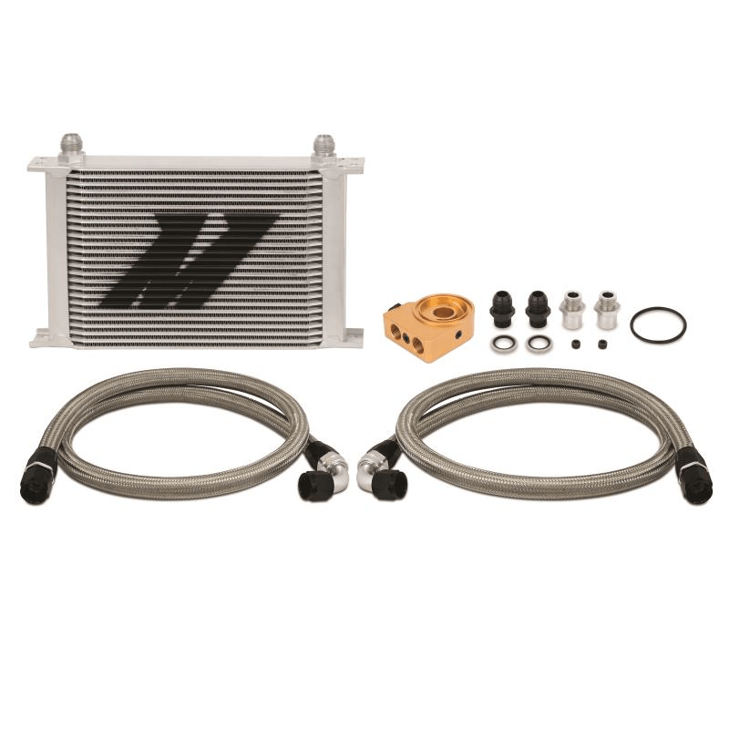Mishimoto Universal 25 Row Thermostatic Oil Cooler Kit Silv