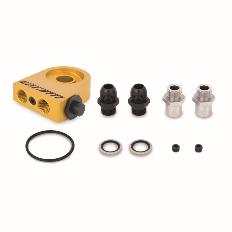 Mishimoto Universal Thermostatic 19 Row Oil Cooler Kit Silv
