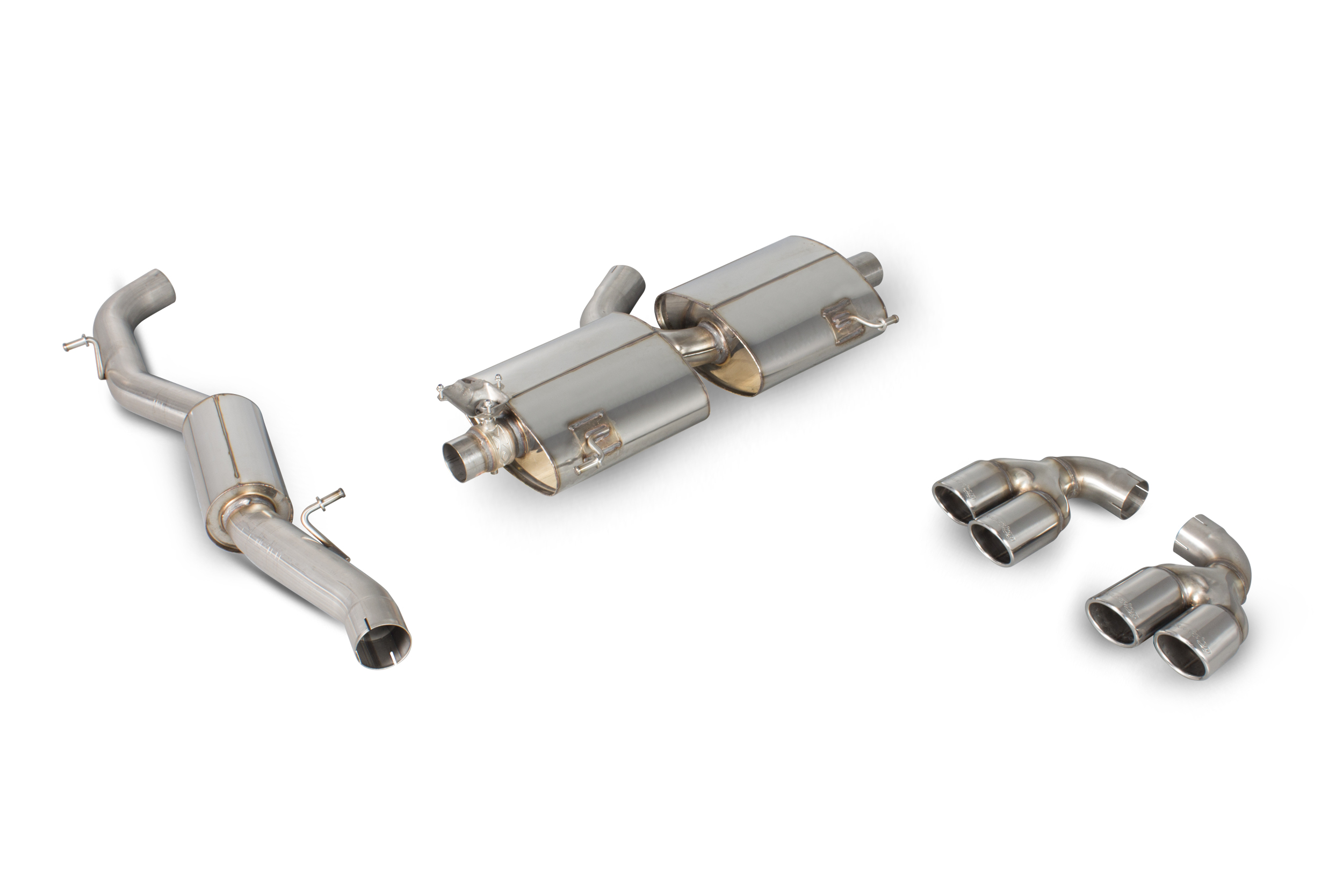 Scorpion Resonated cat-back system with electronic valves  for Au
