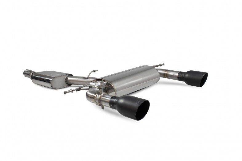Scorpion Resonated cat-back system with electronic valves for Aud